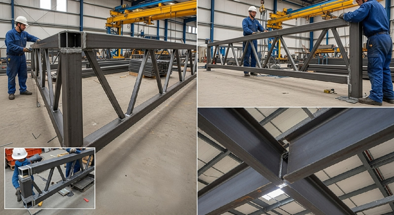 Perfiles t en cerchas metalicas optimizacion material en Bogotá, Colombia. Montajes, Ingeniería y Construcción. MIC SAS.