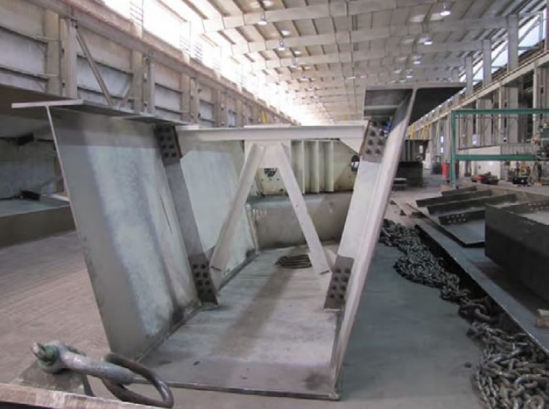 Seccion viga armada acero estructural fabricada a medida bogota colombia. Montajes, Ingeniería y Construcción. MIC SAS.