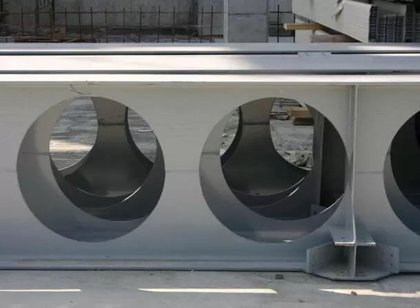 Aberturas circulares en vigas alveolares celulares de acero fabricadas bogota colombia. Montajes, Ingeniería y Construcción. MIC SAS. Aberturas circulares en vigas alveolares celulares de acero fabricadas bogota colombia. Montajes, Ingeniería y Construcción. MIC SAS.