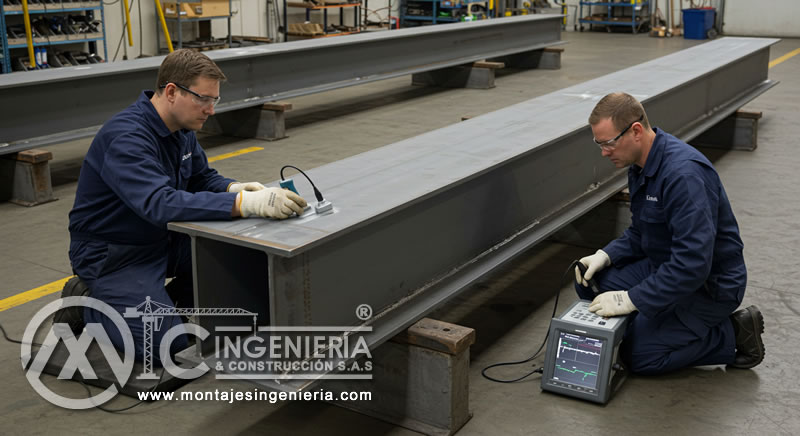 Vigas Metálicas Armadas con Placas de Sección Constante y Uniforme en Taller de Bogotá, Colombia Vigas Metálicas Armadas con Placas de Sección Constante y Uniforme en Taller de Bogotá, Colombia