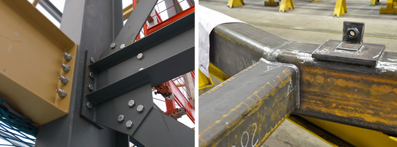 Uniones soldadas vs uniones atornilladas en vigas reticulares de celosia en Bogotá, Colombia. Montajes, Ingeniería y Construcción. MIC SAS. Uniones soldadas vs uniones atornilladas en vigas reticulares de celosia en Bogotá, Colombia. Montajes, Ingeniería y Construcción. MIC SAS.