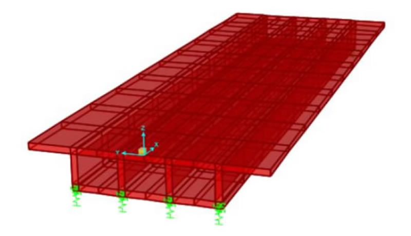 Viga cajon con vigas exteriores verticales modeladas en programa 3D en bogota colombia. Montajes, Ingeniería y Construcción. MIC SAS. Viga cajon con vigas exteriores verticales modeladas en programa 3D en bogota colombia. Montajes, Ingeniería y Construcción. MIC SAS.