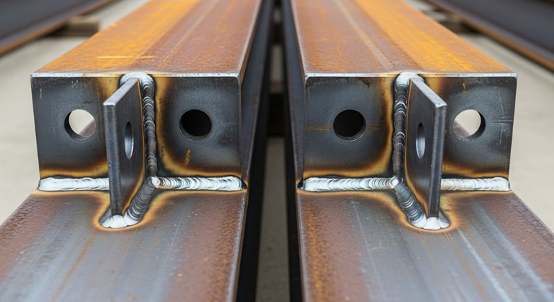 Soldadura en vigas de acero para pruebas de resistencia en Bogotá, Colombia. Montajes, Ingeniería y Construcción. MIC SAS. Soldadura en vigas de acero para pruebas de resistencia en Bogotá, Colombia. Montajes, Ingeniería y Construcción. MIC SAS.