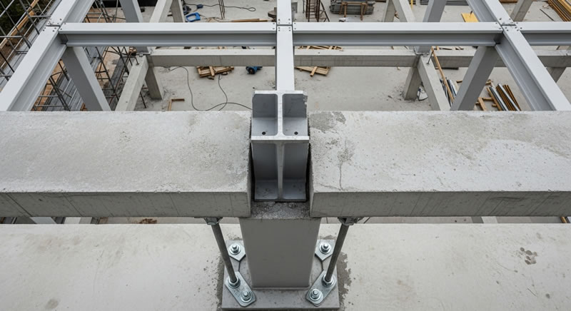Conexion vigas acero y hormigon para montaje estructural en Bogotá, Colombia. Montajes, Ingeniería y Construcción. MIC SAS. Conexion vigas acero y hormigon para montaje estructural en Bogotá, Colombia. Montajes, Ingeniería y Construcción. MIC SAS.
