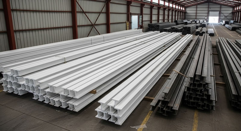 Amplio stock de vigas de acero prefabricadas para proyectos en Bogotá, Colombia. Montajes, Ingeniería y Construcción. MIC SAS.