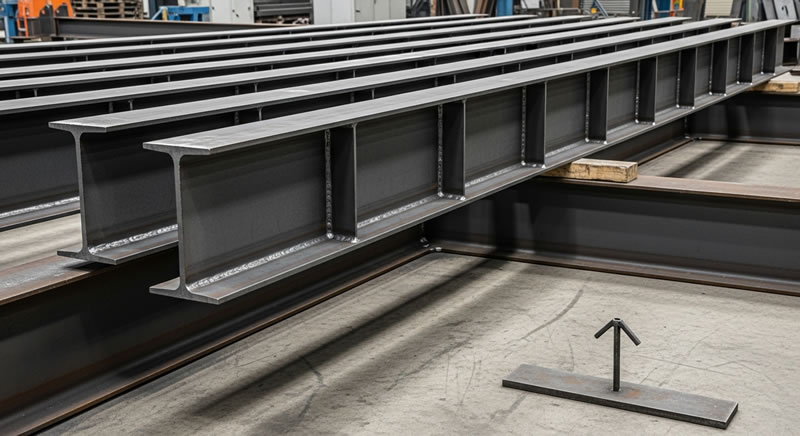 Vigas metalicas armadas con soldadura de calidad para montaje en Bogotá, Colombia. Montajes, Ingeniería y Construcción. MIC SAS.