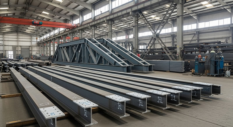 Vigas acero prefabricadas con imprimante en taller en Bogotá, Colombia. Montajes, Ingeniería y Construcción. MIC SAS. Vigas acero prefabricadas con imprimante en taller en Bogotá, Colombia. Montajes, Ingeniería y Construcción. MIC SAS.