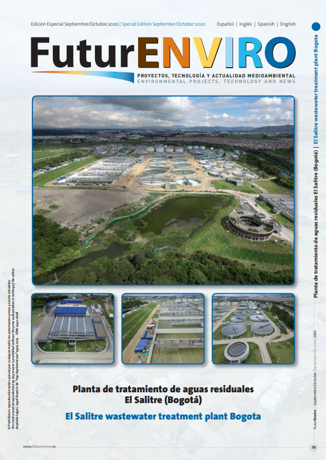 Publicación de Montajes, Ingeniería y Construcción MIC SAS. en la revista española FuturENVIRO en Noviembre 2020. Planta de tratamiento de aguas residuales El Salitre (Bogotá)