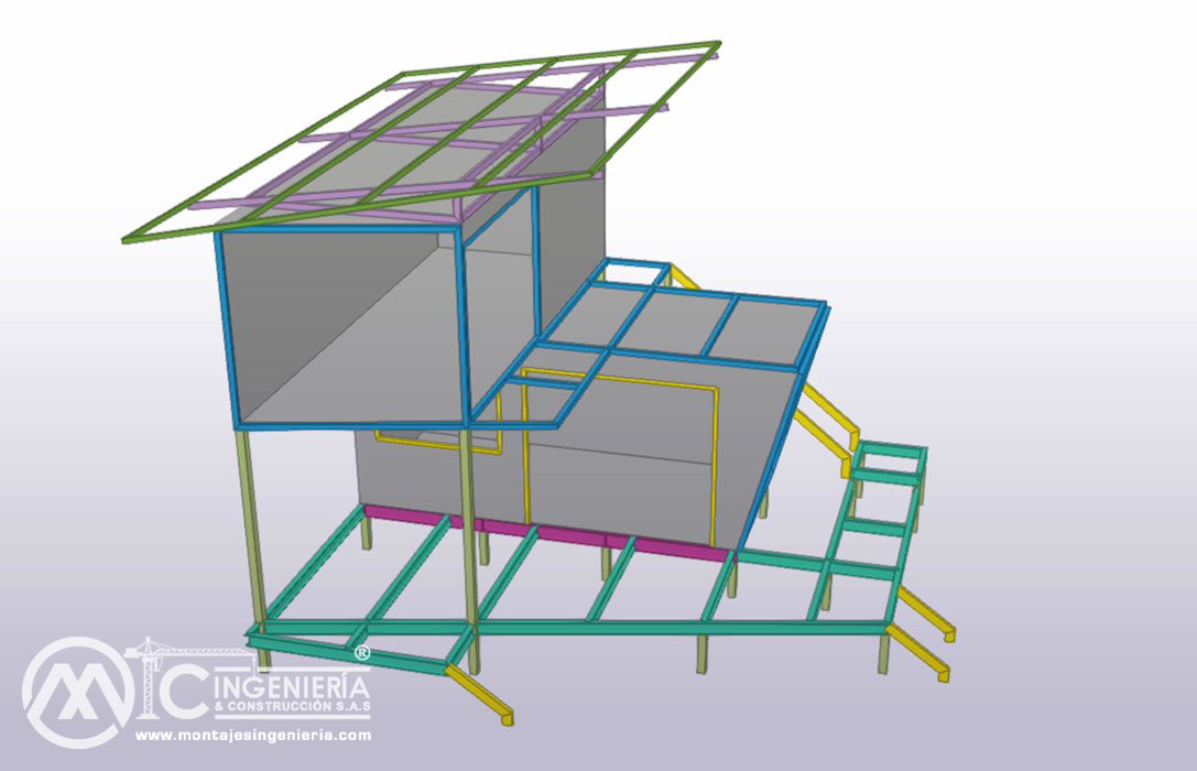 Perspectiva, visualización y cálculo estructural de proyectos metálicos en Bogotá, Colombia. Montajes, Ingeniería y Construcción MIC SAS. Perspectiva, visualización y cálculo estructural de proyectos metálicos en Bogotá, Colombia. Montajes, Ingeniería y Construcción MIC SAS.