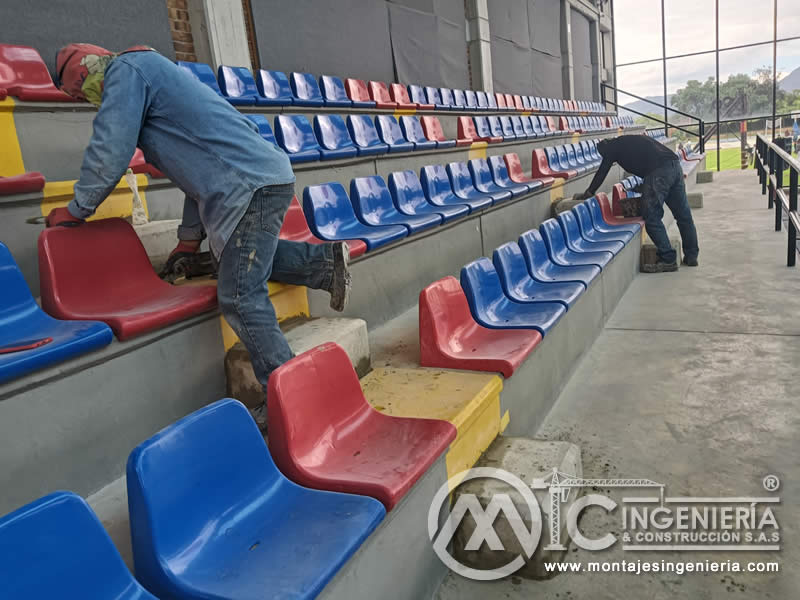 Construcción de graderías en concreto para colegio en Bogotá, Colombia. Montajes, Ingeniería y Construcción MIC SAS. Construcción de graderías en concreto para colegio en Bogotá, Colombia. Montajes, Ingeniería y Construcción MIC SAS.