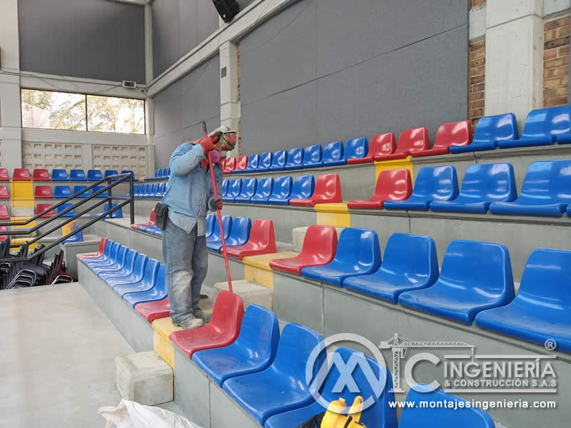 Fabricación de volúmenes de concreto para Colegio Buckingham en Bogotá, Colombia. Montajes, Ingeniería y Construcción MIC SAS. Fabricación de volúmenes de concreto para Colegio Buckingham en Bogotá, Colombia. Montajes, Ingeniería y Construcción MIC SAS.