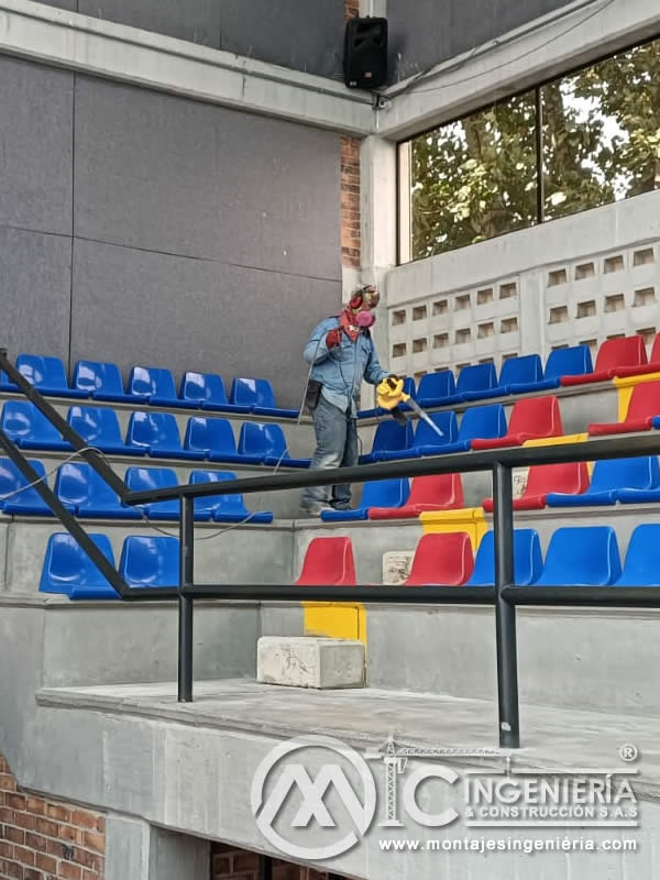 Fabricación de volúmenes de concreto para Colegio Buckingham en Bogotá, Colombia. Montajes, Ingeniería y Construcción MIC SAS. Fabricación de volúmenes de concreto para Colegio Buckingham en Bogotá, Colombia. Montajes, Ingeniería y Construcción MIC SAS.