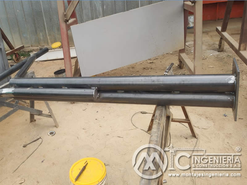 Diseño y construcción de partes estructurales, vigas y columnas metálicas en Bogotá, Colombia. Montajes, Ingeniería y Construcción MIC SAS.