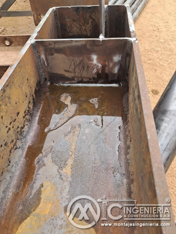 Diseño y construcción de partes estructurales, vigas y columnas metálicas en Bogotá, Colombia. Montajes, Ingeniería y Construcción MIC SAS.