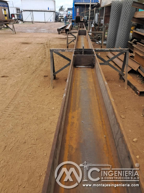 Diseño y construcción de partes estructurales, vigas y columnas metálicas en Bogotá, Colombia. Montajes, Ingeniería y Construcción MIC SAS.