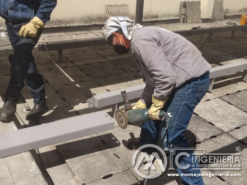 Cotizar estructuras metálicas para pérgolas en acero en Bogotá, Colombia. Montajes, Ingeniería y Construcción. MIC SAS