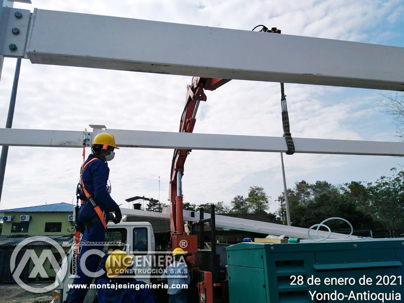 Montajes industriales para casetas metálicas en Bogotá, Colombia. Montajes, Ingeniería y Construcción. MIC SAS