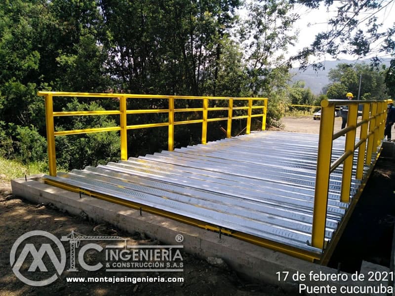 Diseño de estructuras metálicas para puentes vehiculares en Bogotá, Colombia. Montajes, Ingeniería y Construcción. MIC SAS