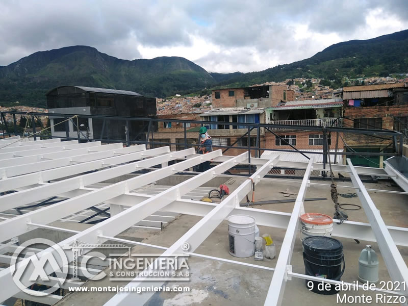 Diseños estructurales y perfiles metálicos en acero para construcciones metálicas en Bogotá, Colombia. Montajes, Ingeniería y Construcción. MIC SAS.