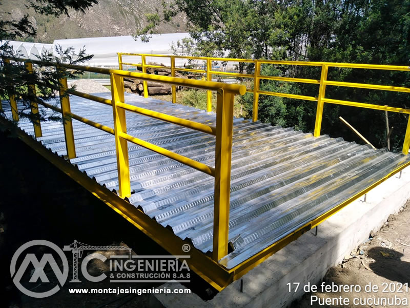 Perfiles metálicos estructurales y componentes de acero para el diseño de puentes en Bogotá, Colombia. Montajes, Ingeniería y Construcción. MIC SAS