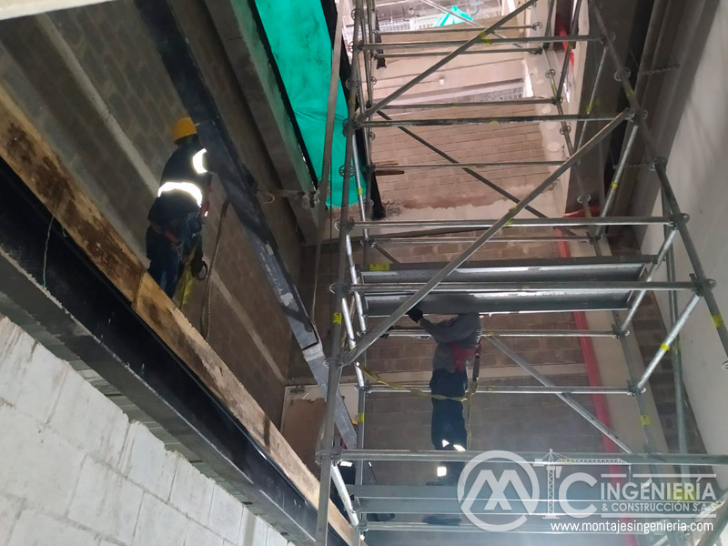 estructuras de escaleras metalicas emergencia para instalaciones industriales acero edificios comerciales en medellin colombia