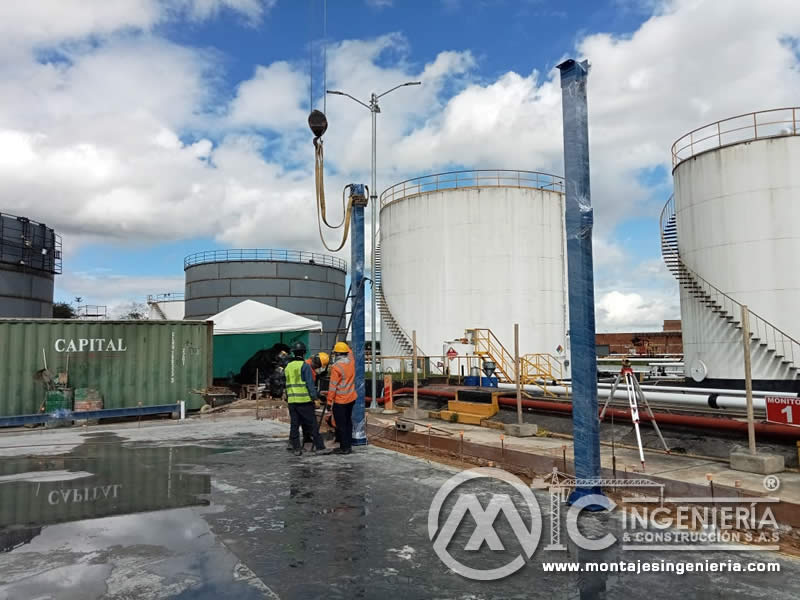 Construcción de pórticos metálicos con estructura en acero en Bogotá, Colombia. Montajes, Ingeniería y Construcción MIC SAS. Construcción de pórticos metálicos con estructura en acero en Bogotá, Colombia. Montajes, Ingeniería y Construcción MIC SAS.