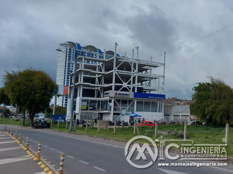 Estructuras para edificios industriales y edificios corporativos en Bogotá, Colombia. Montajes, Ingeniería y Construcción. MIC SAS.