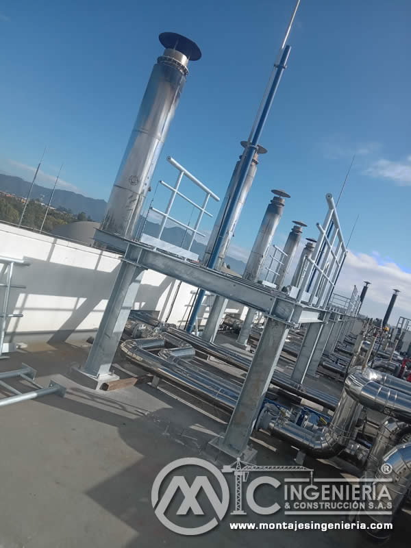Estructuras metálicas industriales para planta de tratamiento de aguas residuales en Bogotá, Colombia. Montajes, Ingeniería y Construcción. MIC SAS. Estructuras metálicas industriales para planta de tratamiento de aguas residuales en Bogotá, Colombia. Montajes, Ingeniería y Construcción. MIC SAS.