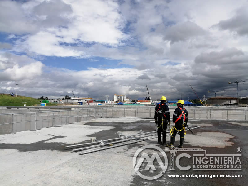 Diseño, instalación y montaje de enrejado metálico en acero para construcciones civiles en Bogotá, Colombia. Montajes, Ingeniería y Construcción. MIC SAS