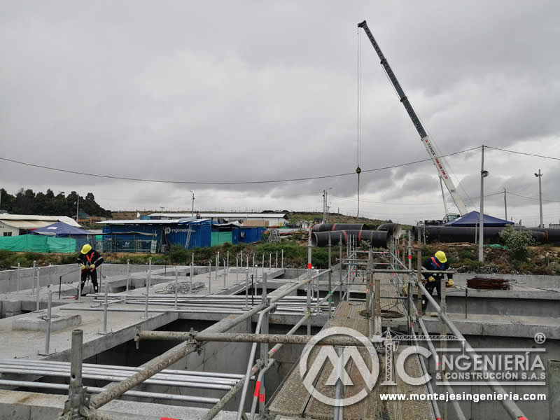Estructuras industriales para montaje de construcciones metálicas en Bogotá, Colombia. Montajes, Ingeniería y Construcción. MIC SAS