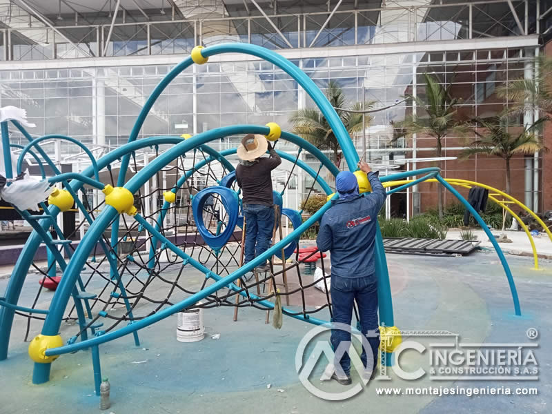 Construcción de Juegos Infantiles en Parques con Estructura Metálica en Bogotá, Colombia. Montajes, Ingeniería y Construcción. MIC SAS. Construcción de Juegos Infantiles en Parques con Estructura Metálica en Bogotá, Colombia. Montajes, Ingeniería y Construcción. MIC SAS.