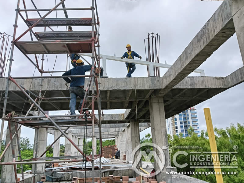 Construcción de Estructura Metálica en la Parte Superior de Edificio en Juzgados de Girardot en Cundinamarca, Colombia. Montajes, Ingeniería y Construcción. MIC SAS. Construcción de Estructura Metálica en la Parte Superior de Edificio en Juzgados de Girardot en Cundinamarca, Colombia. Montajes, Ingeniería y Construcción. MIC SAS.