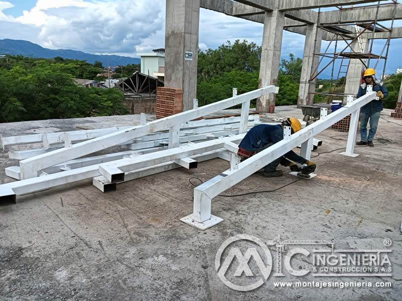 Estructura Metálica en Acero para Techos de Juzgados en Girardot, Cundinamarca. Colombia. Montajes, Ingeniería y Construcción. MIC SAS. Estructura Metálica en Acero para Techos de Juzgados en Girardot, Cundinamarca. Colombia. Montajes, Ingeniería y Construcción. MIC SAS.