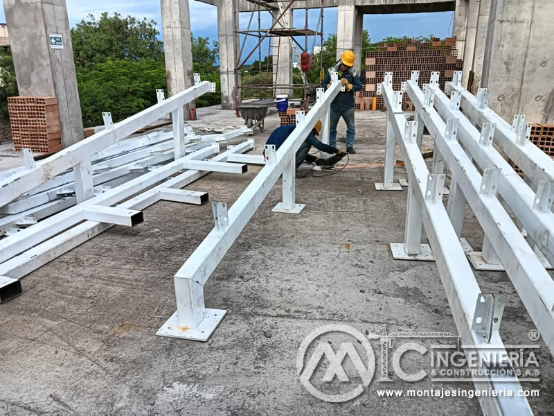 Estructura Metálica en Acero para Techos de Juzgados en Girardot, Cundinamarca. Colombia. Montajes, Ingeniería y Construcción. MIC SAS. Estructura Metálica en Acero para Techos de Juzgados en Girardot, Cundinamarca. Colombia. Montajes, Ingeniería y Construcción. MIC SAS.