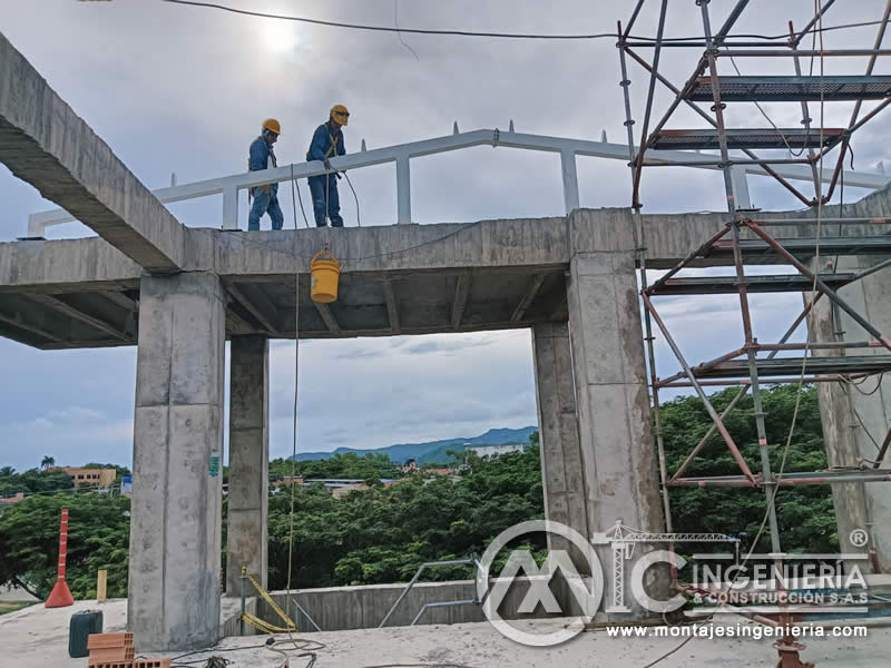 Techos y Cubiertas con Estructura Metálica para Obra en Juzgados en Girardot, Cundinamarca. Colombia. Montajes, Ingeniería y Construcción. MIC SAS. Techos y Cubiertas con Estructura Metálica para Obra en Juzgados en Girardot, Cundinamarca. Colombia. Montajes, Ingeniería y Construcción. MIC SAS.