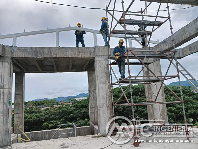 Techos y Cubiertas con Estructura Metálica para Obra en Juzgados en Girardot, Cundinamarca. Colombia. Montajes, Ingeniería y Construcción. MIC SAS. Techos y Cubiertas con Estructura Metálica para Obra en Juzgados en Girardot, Cundinamarca. Colombia. Montajes, Ingeniería y Construcción. MIC SAS.
