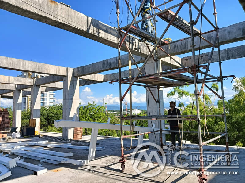Instalación y Montaje de Estructuras Metálicas para Techos de Edificios en Girardot, Cundinamarca. Colombia. Montajes, Ingeniería y Construcción. MIC SAS. Instalación y Montaje de Estructuras Metálicas para Techos de Edificios en Girardot, Cundinamarca. Colombia. Montajes, Ingeniería y Construcción. MIC SAS.