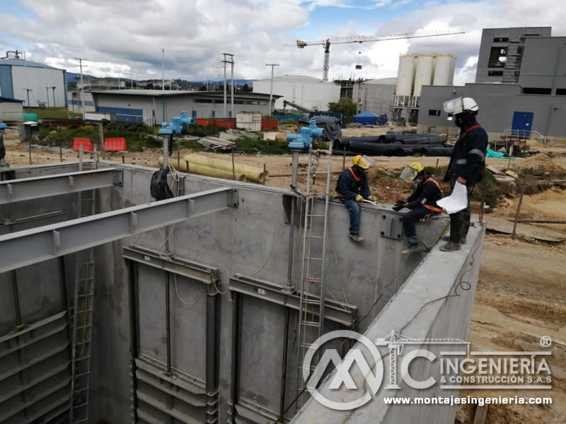 Industrias metálicas para la construcción de edificios industriales en acero en Bogotá, Colombia. Montajes, Ingeniería y Construcción. MIC SAS