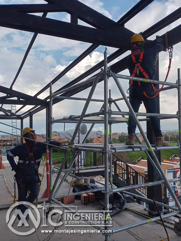 Estructuras industriales, arquitectura y diseño de perfiles estructurales en Bogotá, Colombia. Montajes, Ingeniería y Construcción. MIC SAS.