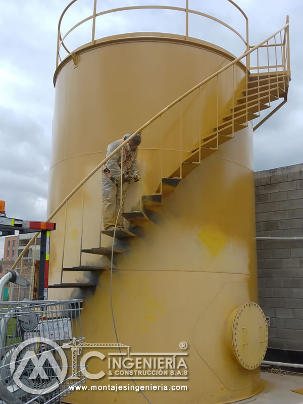 Tanques industriales y estructuras de almacenamiento en Bogotá, Colombia. Montajes, Ingeniería y Construcción MIC SAS. Tanques industriales y estructuras de almacenamiento en Bogotá, Colombia. Montajes, Ingeniería y Construcción MIC SAS.