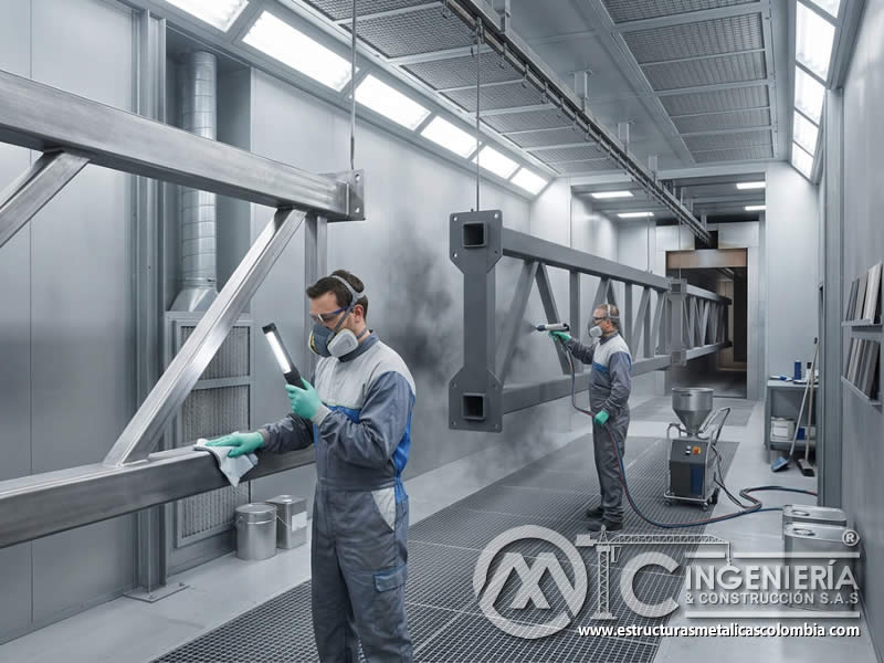 Desafíos de las Estructuras Metálicas en Condiciones Climáticas Extremas con pintura en polvo electrostática aplicada sobre piezas metálicas en Bogotá, Colombia. Montajes, Ingeniería y Construcción. MIC SAS.