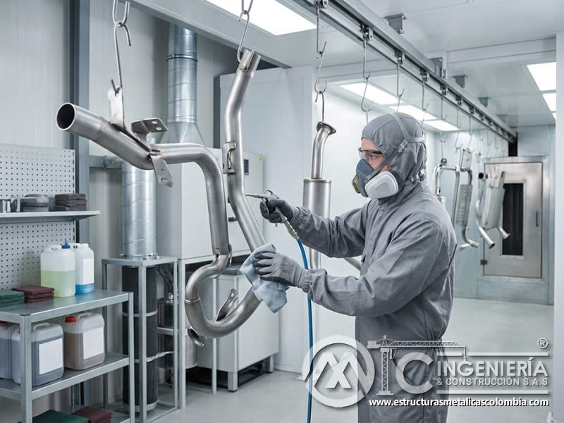Factores que Contribuyen a la Oxidación y Degradación de la Pintura en Polvo en Aplicaciones de Alta Temperatura con pintura en polvo electrostática aplicada sobre piezas metálicas en Bogotá, Colombia. Montajes, Ingeniería y Construcción. MIC SAS.