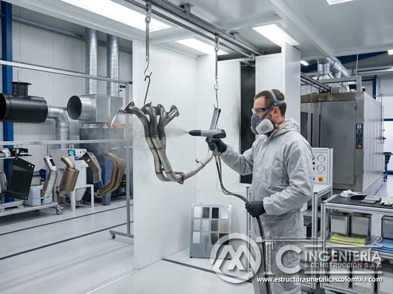 Papel de los Aditivos y Formulaciones Especiales en la Mejora de la Resistencia a Altas Temperaturas de la Pintura en Polvo Electrostática con pintura en polvo electrostática aplicada sobre piezas metálicas en Bogotá, Colombia. Montajes, Ingeniería y Construcción. MIC SAS.
