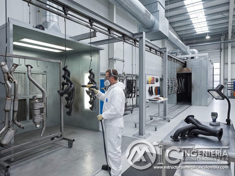 Vida Útil Esperada de la Pintura en Polvo Electrostática en Escapes de Vehículos y Sistemas de Calefacción con pintura en polvo electrostática aplicada sobre piezas metálicas en Bogotá, Colombia. Montajes, Ingeniería y Construcción. MIC SAS.