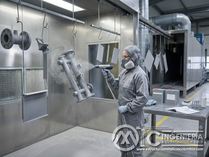 Estándares y Regulaciones de Resistencia Química para Pintura Electrostática en Polvo en la Industria Química con pintura en polvo electrostática aplicada sobre piezas metálicas en Bogotá, Colombia. Montajes, Ingeniería y Construcción. MIC SAS.