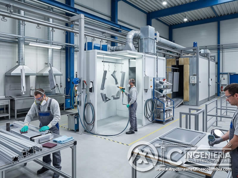 Innovaciones Recientes en Pintura en Polvo para Mejorar su Resistencia Química y a la Abrasión en la Industria Química con pintura en polvo electrostática aplicada sobre piezas metálicas en Bogotá, Colombia. Montajes, Ingeniería y Construcción. MIC SAS.