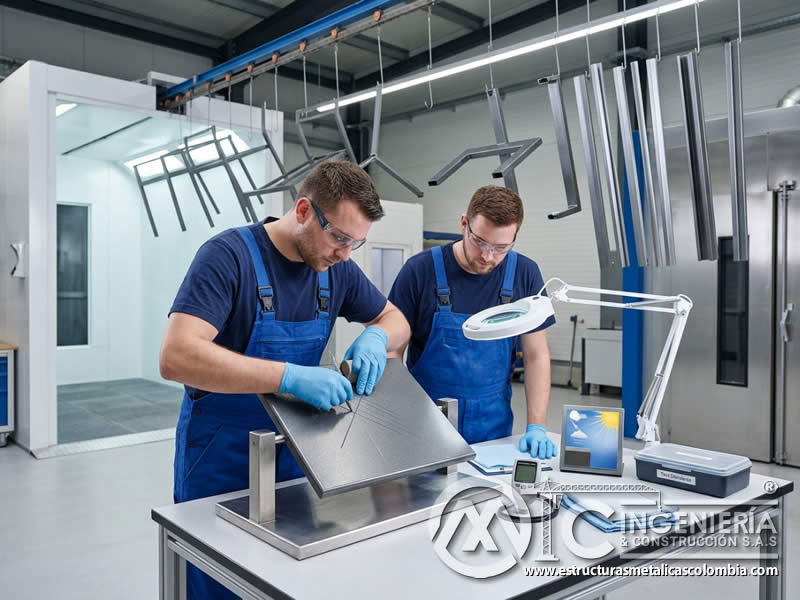 Vida til y prolongación de pintura en polvo en muebles de exterior metálicos recubiertos en Bogotá, Colombia. Montajes, Ingeniería y Construcción. MIC SAS.