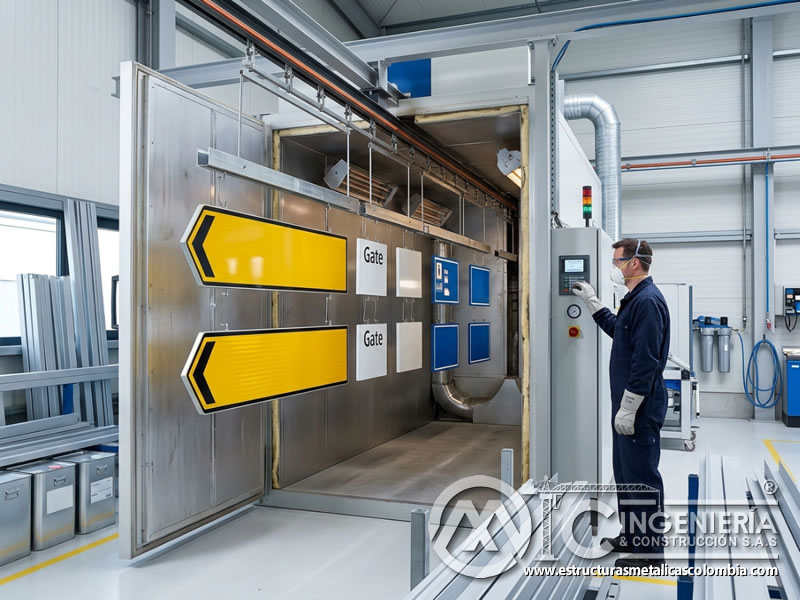 Estndares de durabilidad para pintura en polvo en señales de aeropuertos y pistas metálicas en Bogotá, Colombia. Montajes, Ingeniería y Construcción. MIC SAS.