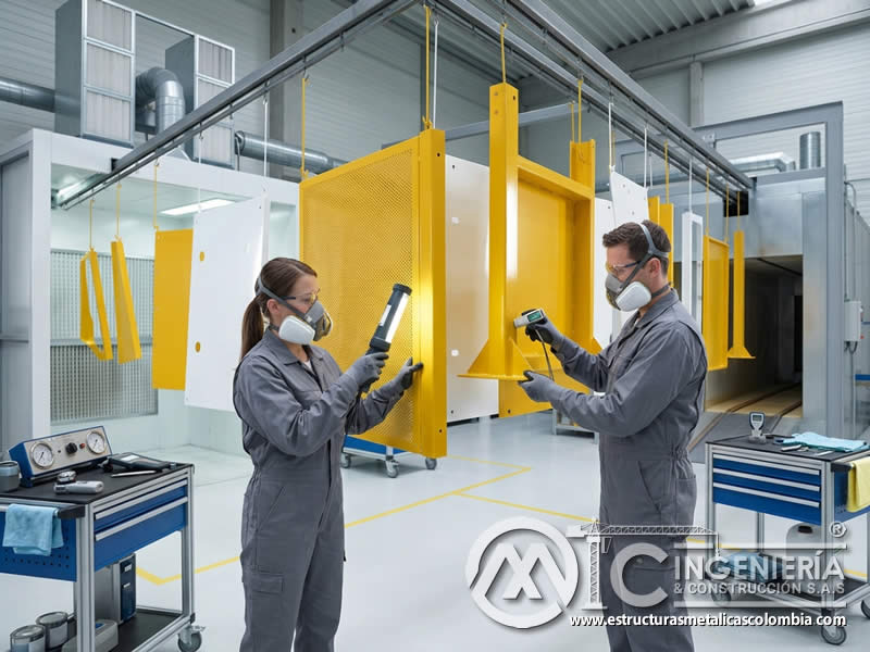Mtodos de aplicación de pintura en polvo para señales de pista uniformes y durables en Bogotá, Colombia. Montajes, Ingeniería y Construcción. MIC SAS.