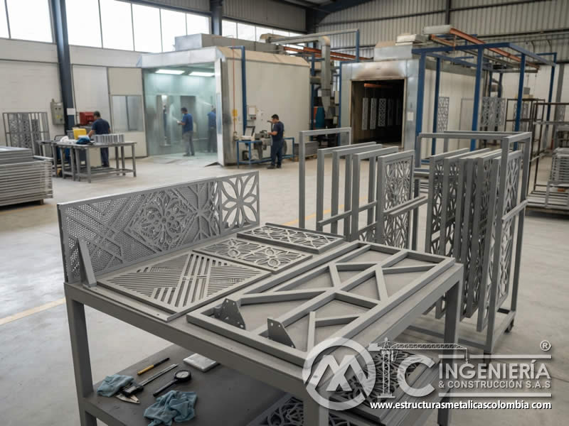 Acabado uniforme en paneles decorativos y estructuras livianas metálico Bogotá en Bogotá, Colombia. Montajes, Ingeniería y Construcción. MIC SAS. Acabado uniforme en paneles decorativos y estructuras livianas metálico Bogotá en Bogotá, Colombia. Montajes, Ingeniería y Construcción. MIC SAS.